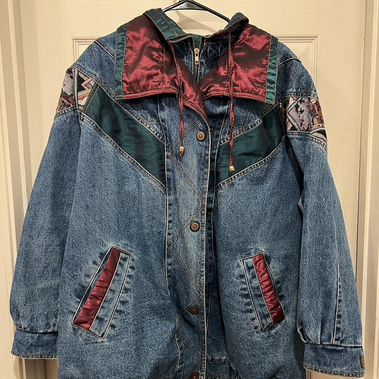 Vintage Current Seen Denim jacket. Really retro and... - Depop