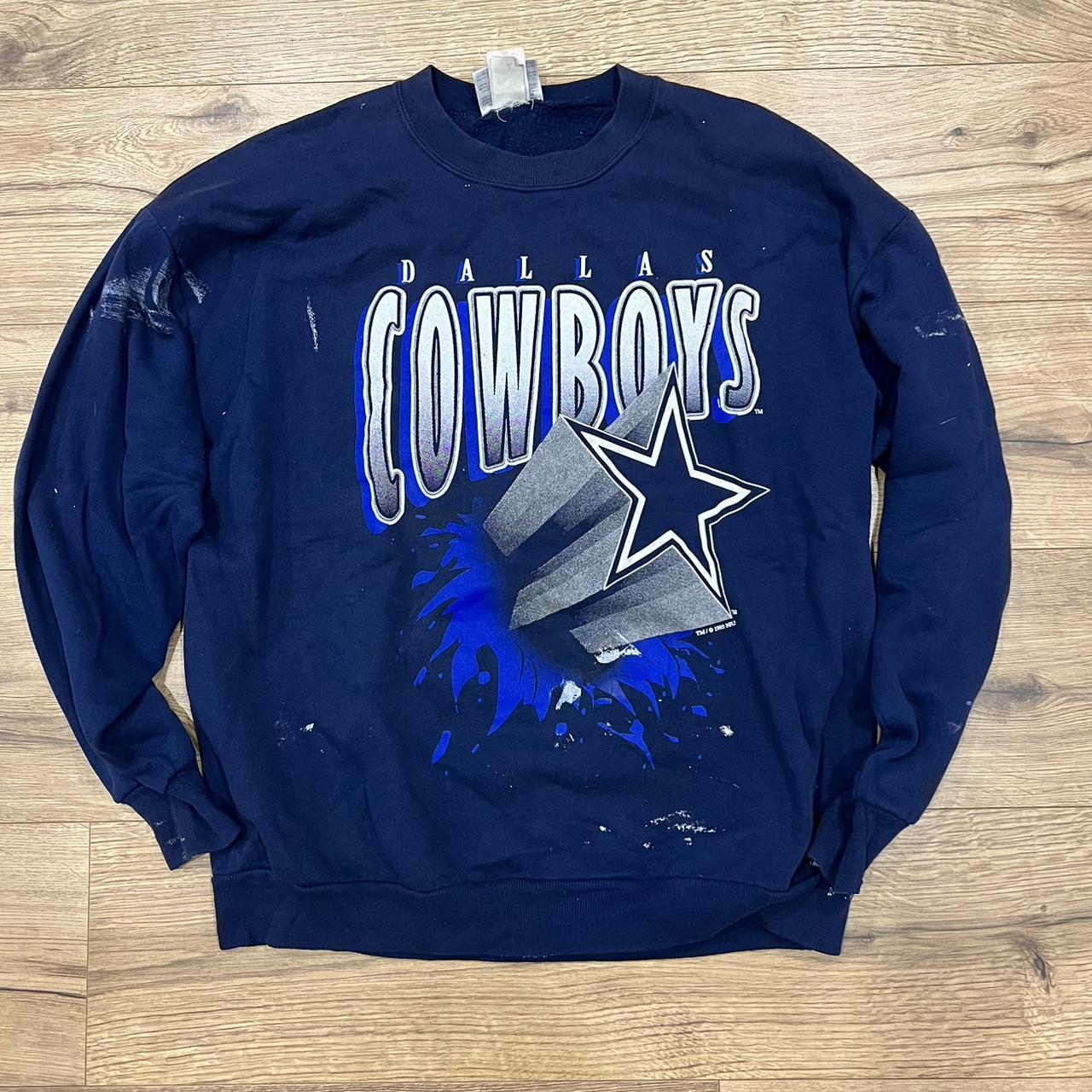 Dallas Cowboys Hoodie Mens Size XL Vintage 90s NFL Football Navy