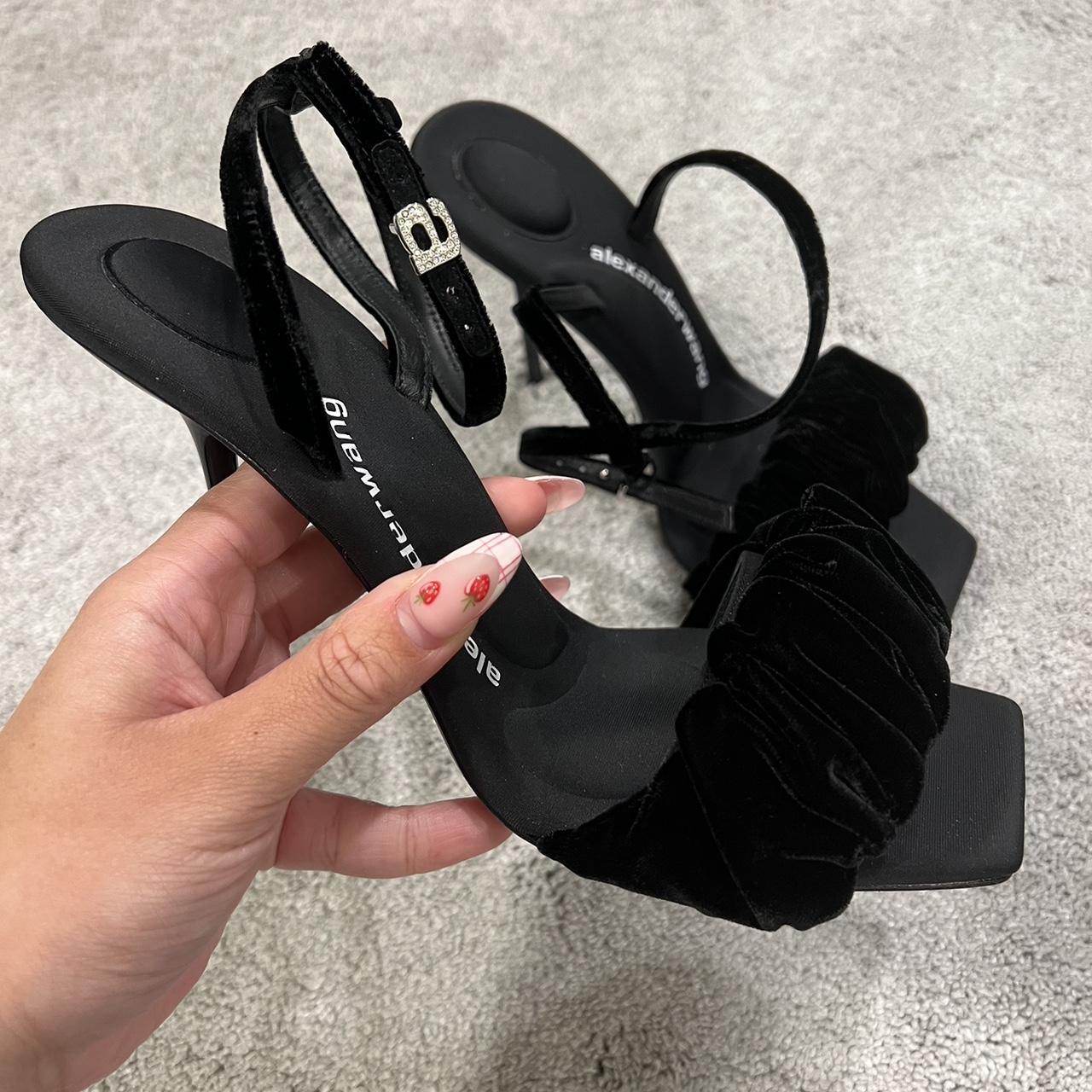 alexander wang julie scrunchie high heel