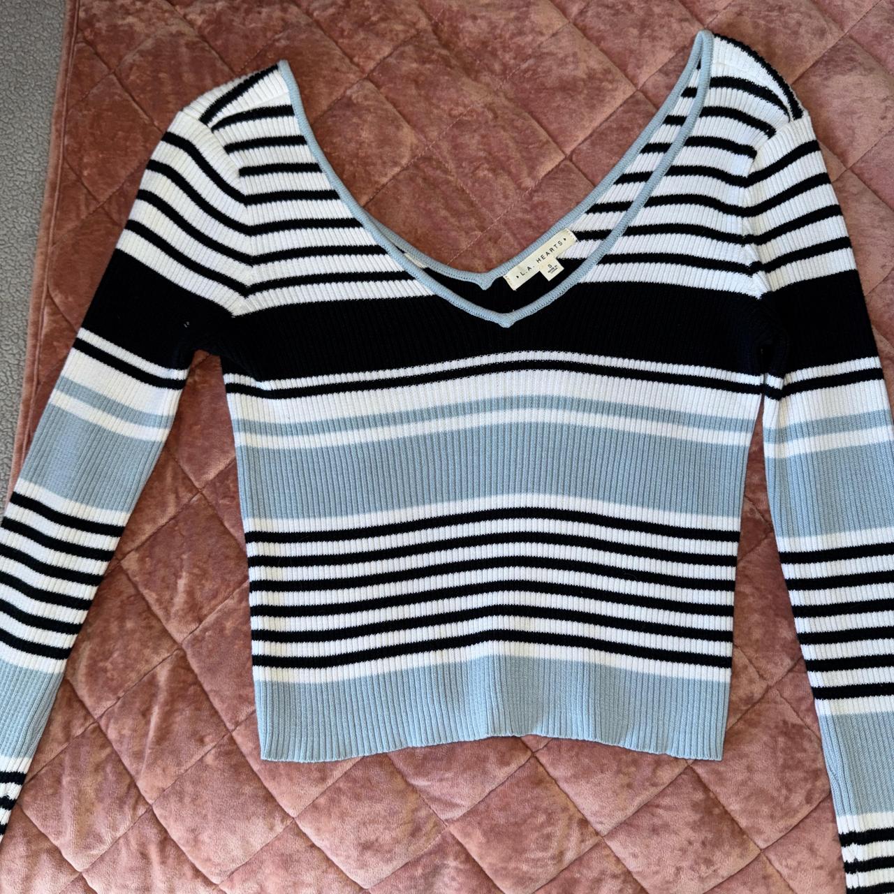 LA Hearts by PacSun Women's Sweater Blue/Multi S – Blue and