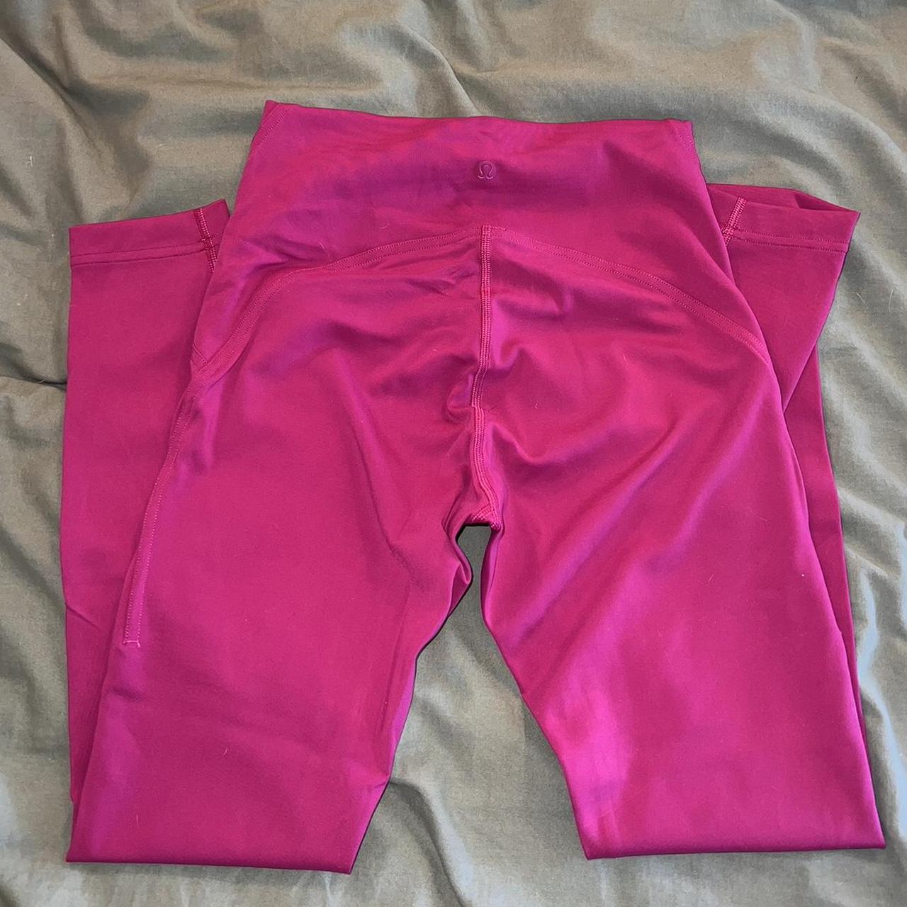 Cute hot pink Lululemon leggings i think these are... - Depop