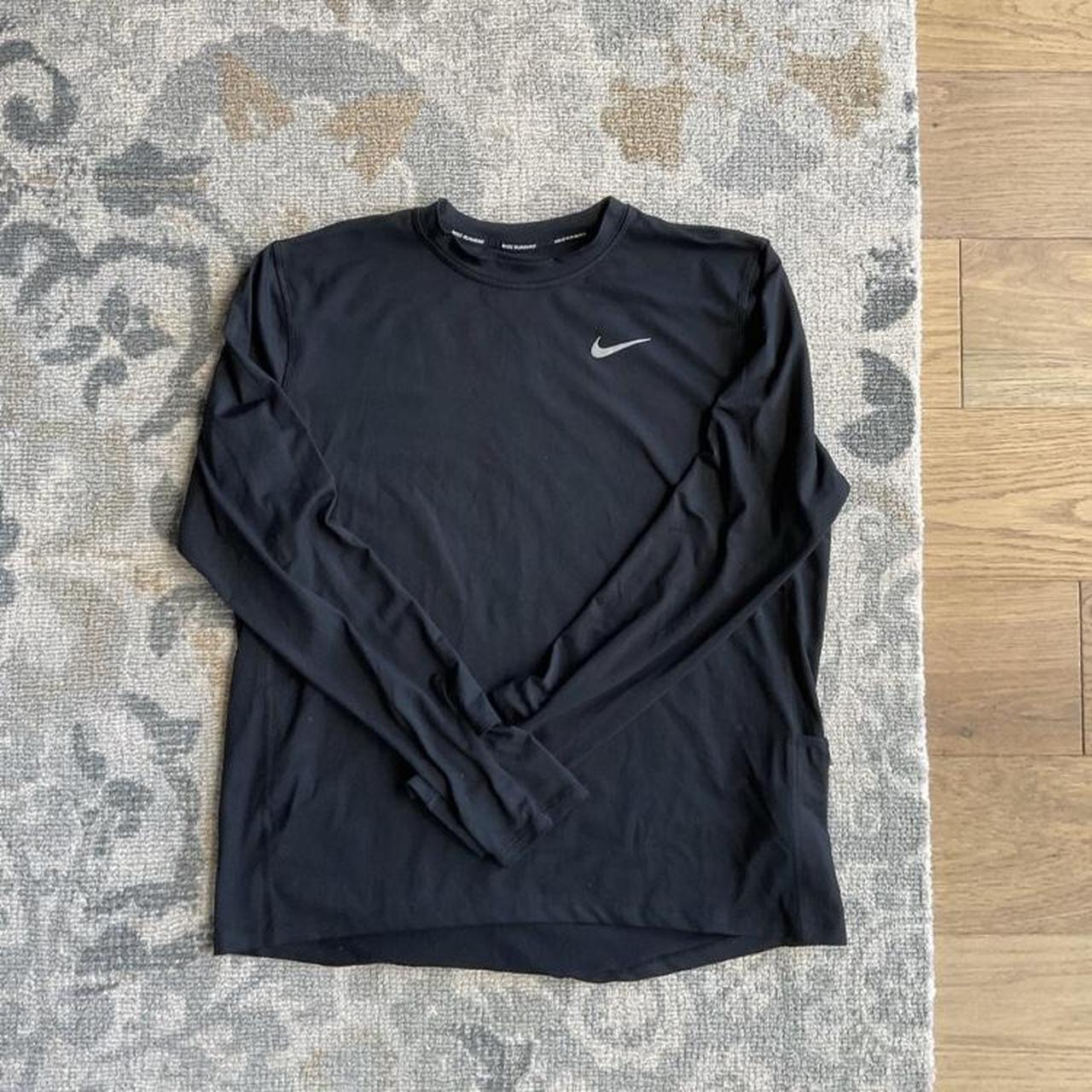 dri fit long sleeve black