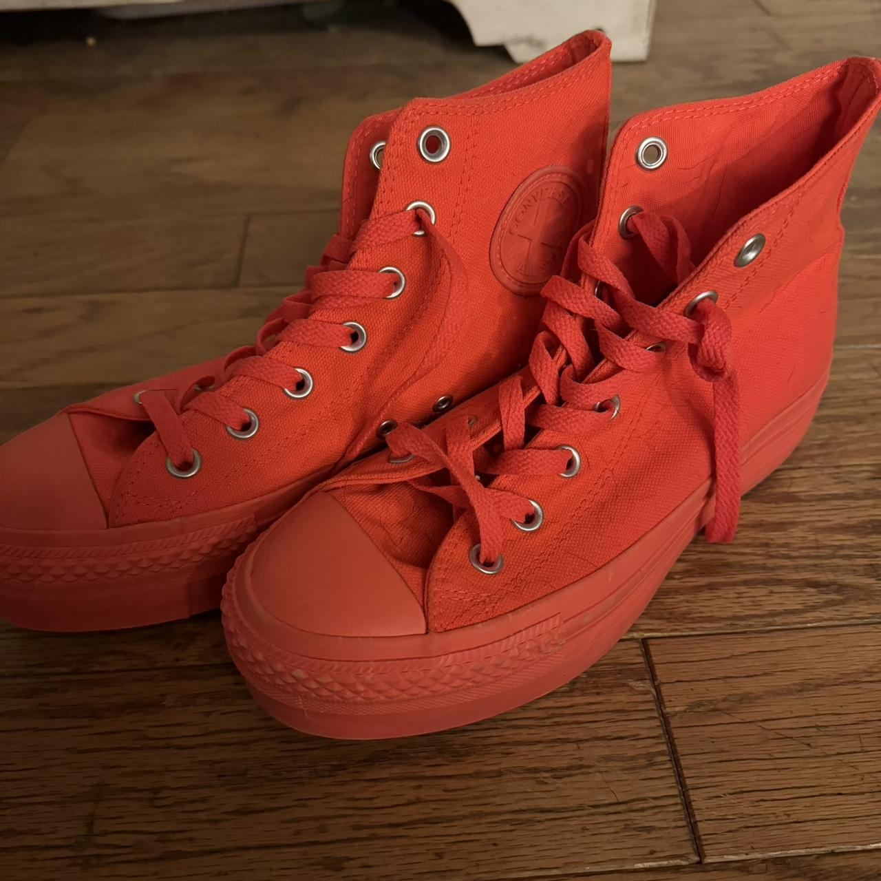 Neon Orange Converse Shoes Neon Platform Converse Chuck Taylor All
