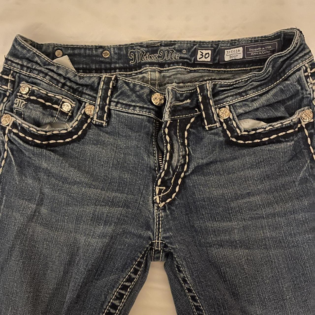 Vintage miss me jeans flared. listed size 30 but def... - Depop