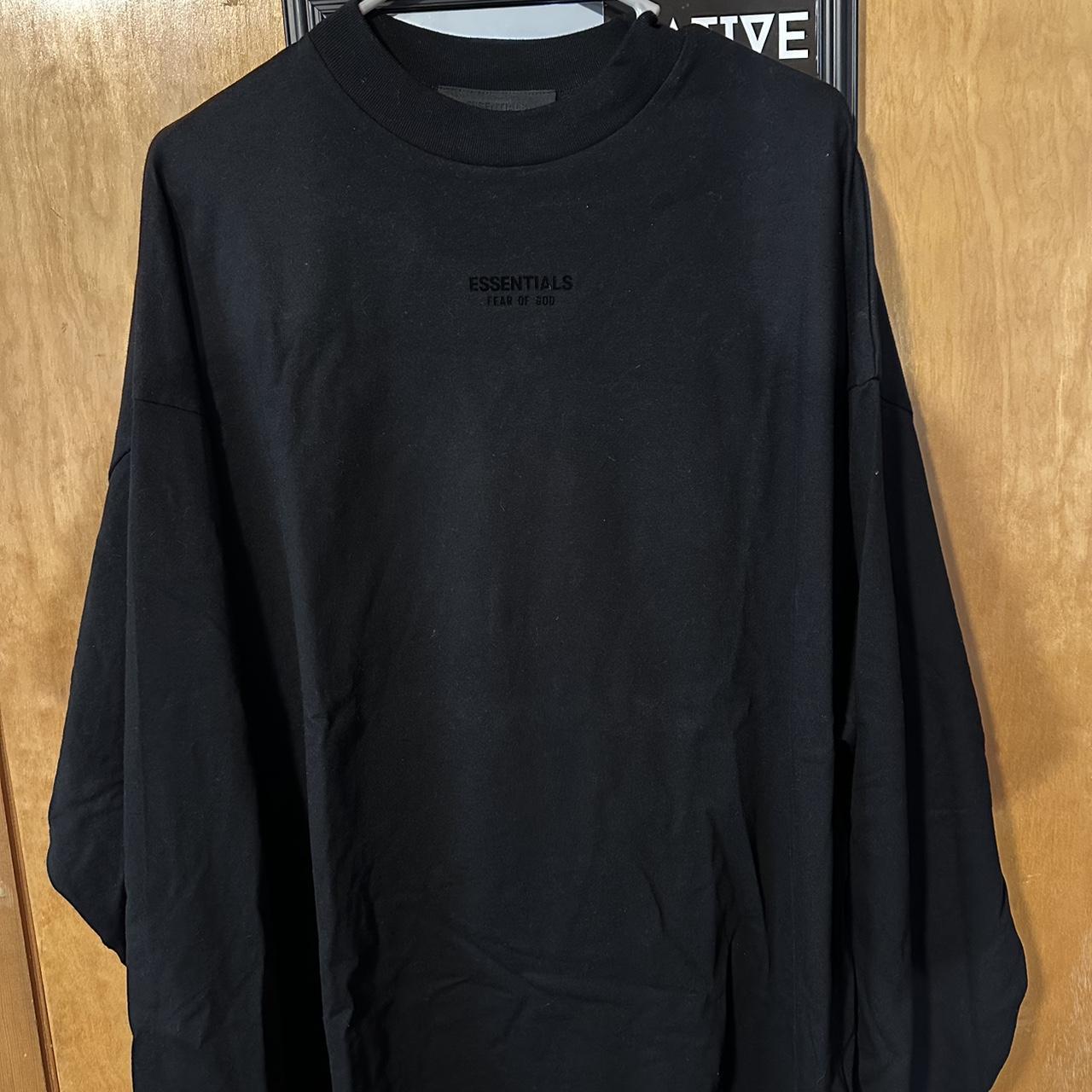 Black Essentials long sleeve shirt. Size small, - Depop