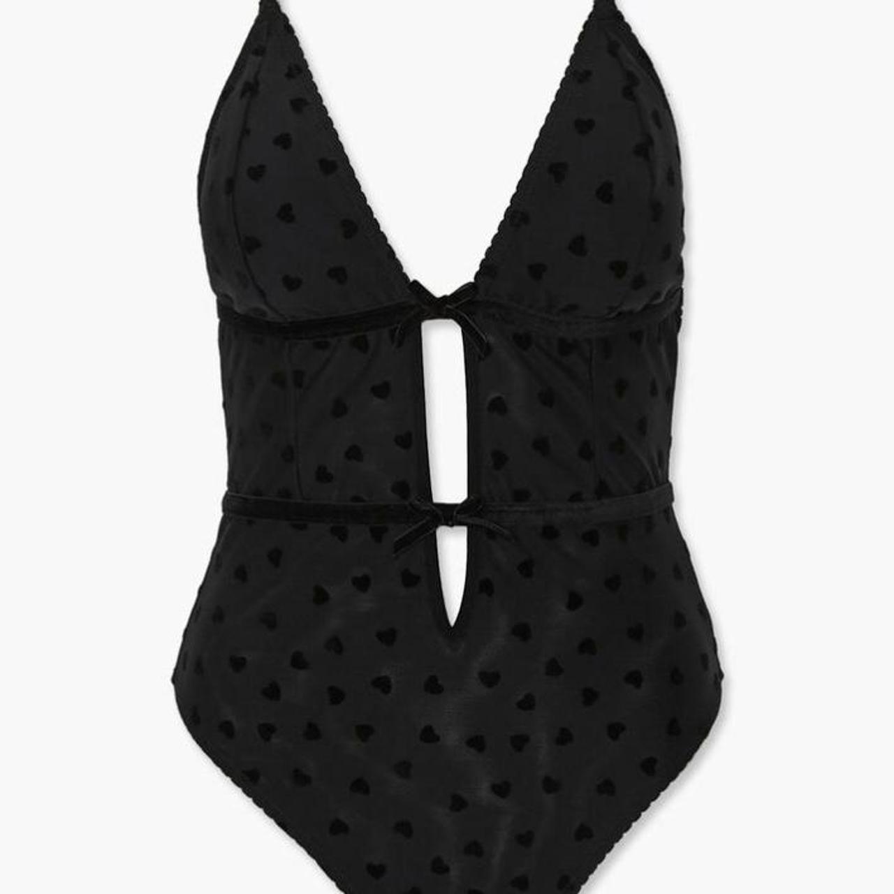 forever 21 heart bodysuit