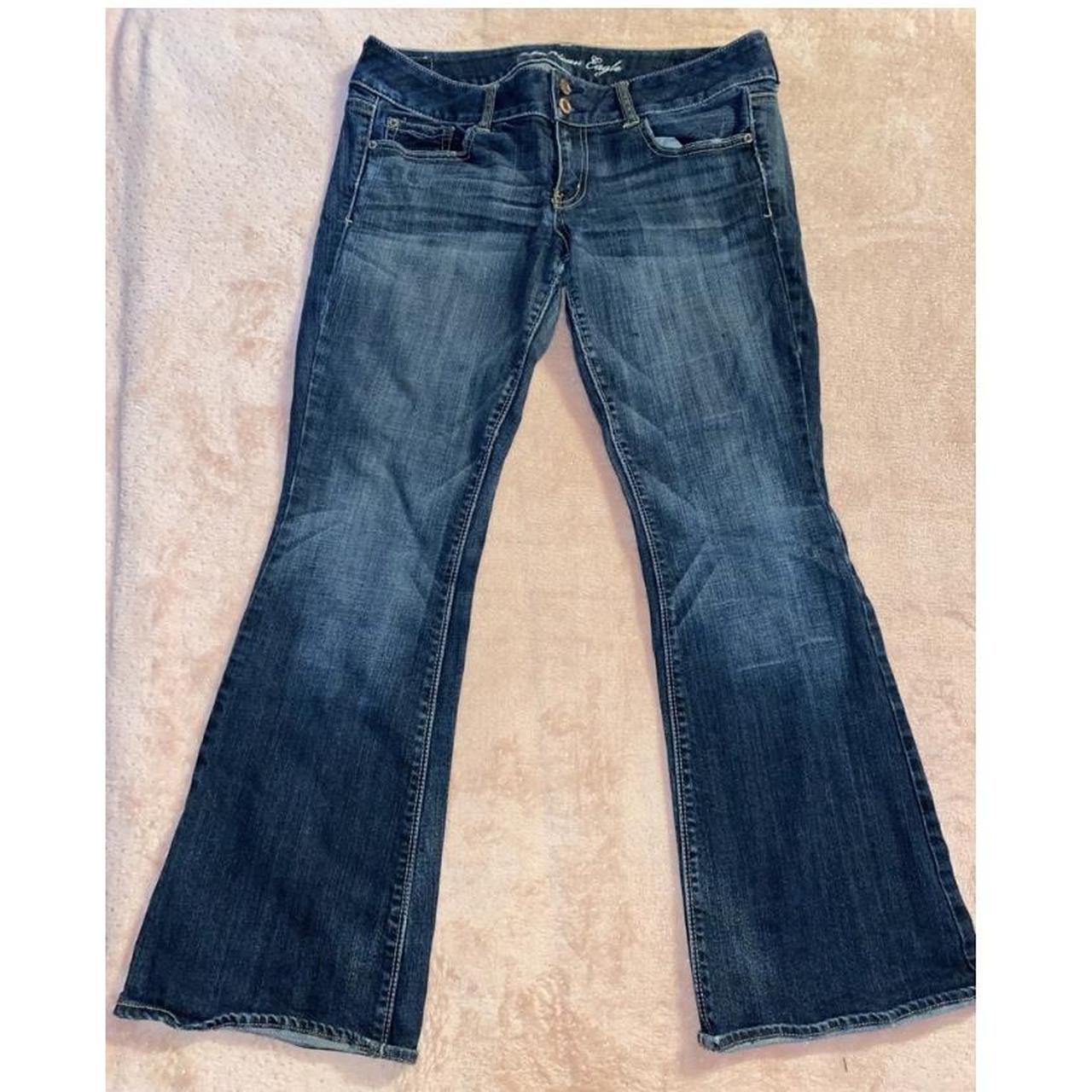 American Eagle Women's Blue Jeans | Depop