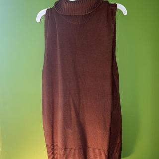 brown grandpa sweater, only worn Depop