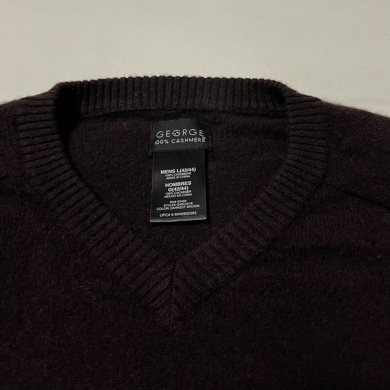 George Men's Burgundy Jumper | Depop