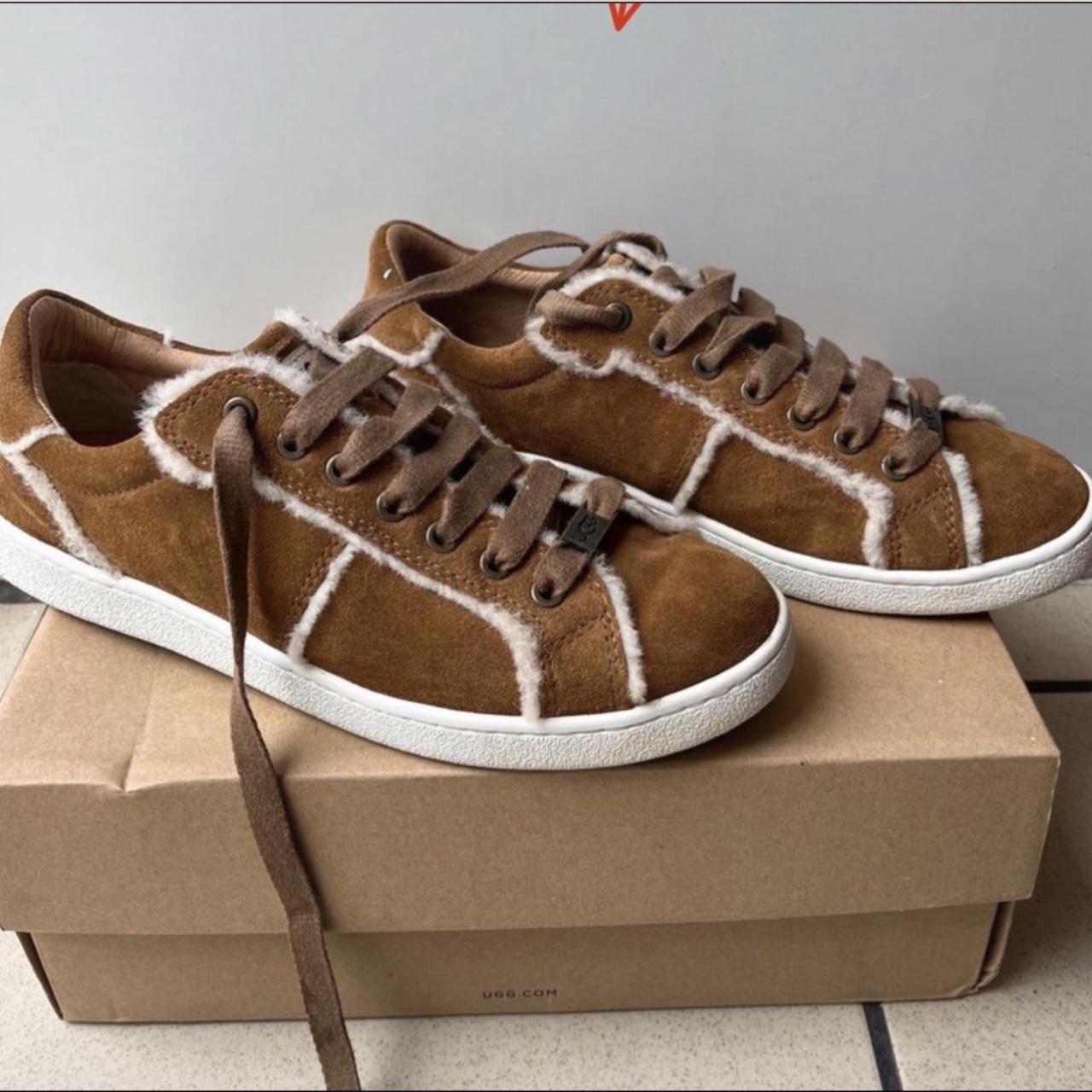 UGG 'Milo' brown/ Tan Chestnut suede trainers Depop