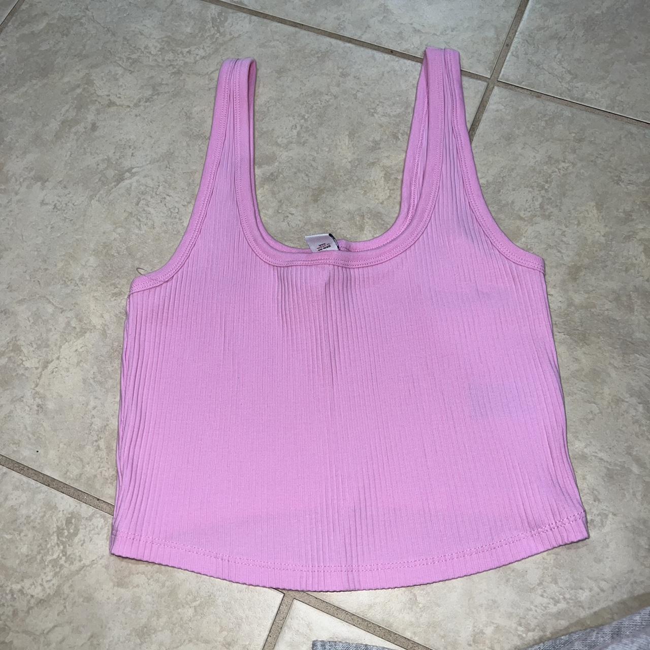 bubblegum pink old navy tank never worn open to... - Depop