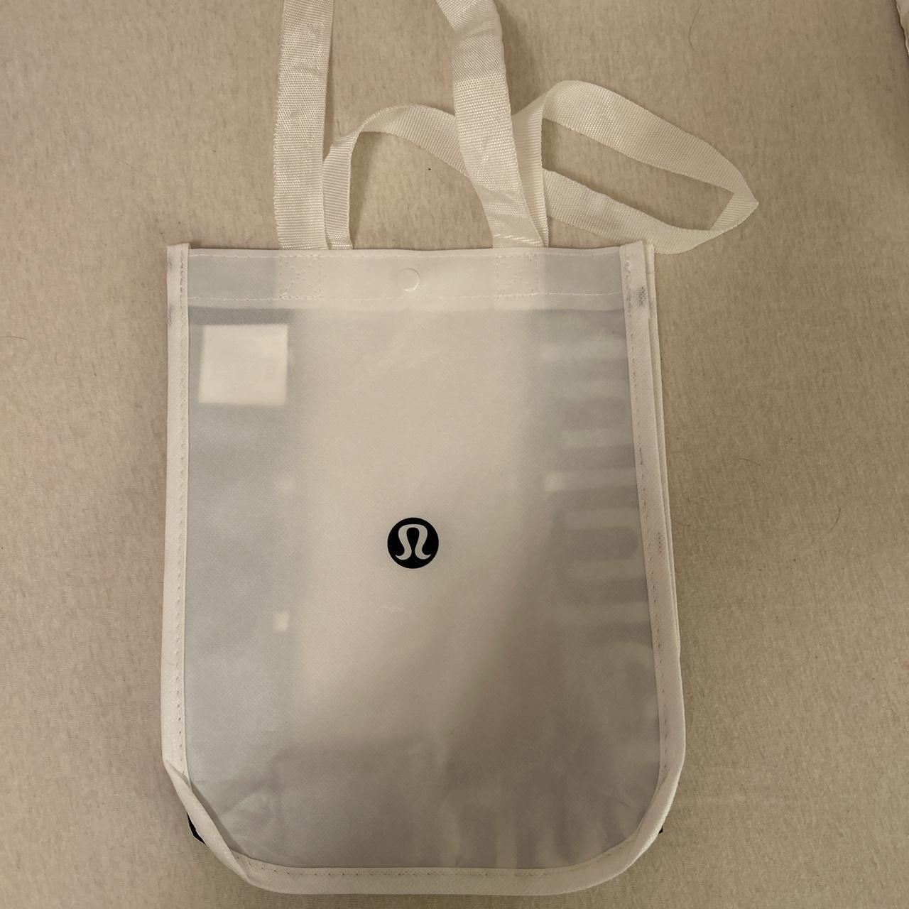 white lululemon bag regular size, never used - Depop