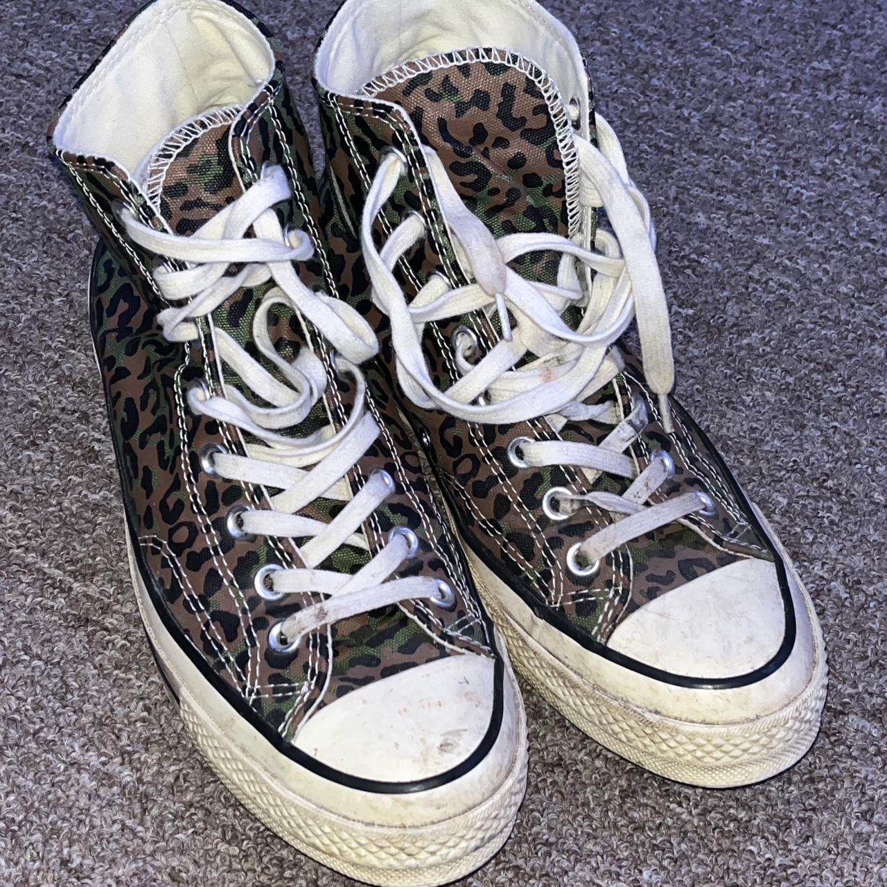 Leopard print clearance converse size 8