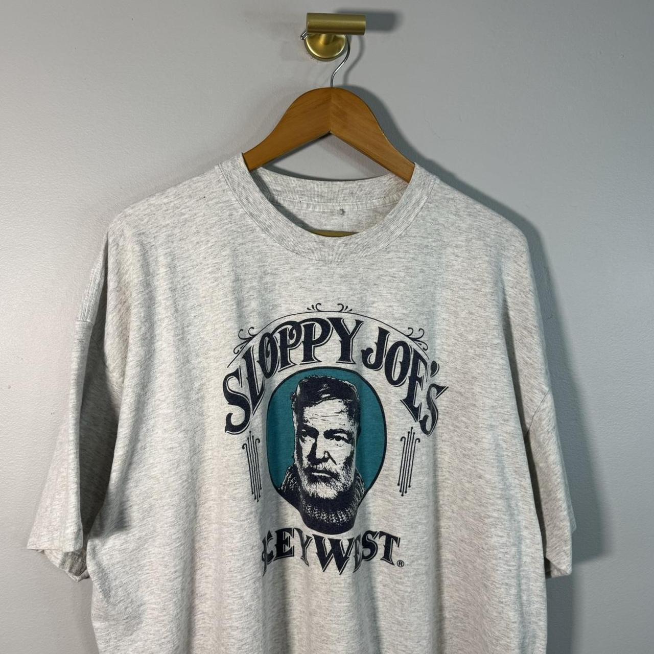 Vtg Sloppy Joes Key West strip club promo tee super... - Depop