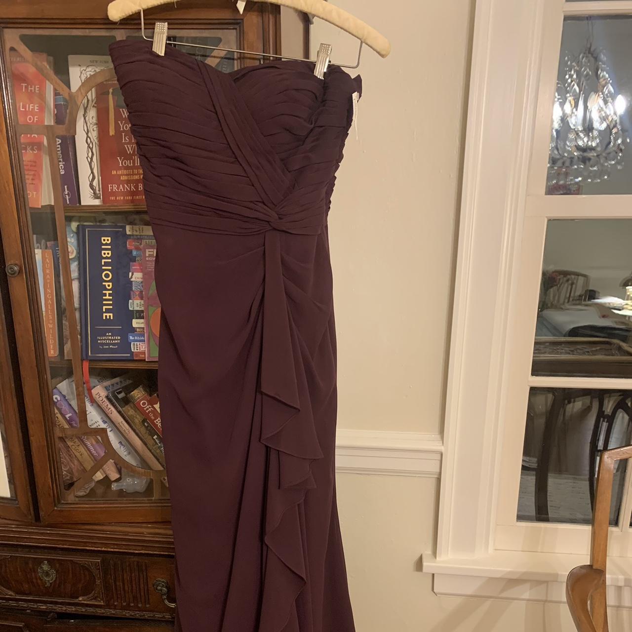 David's bridal eggplant outlet dress