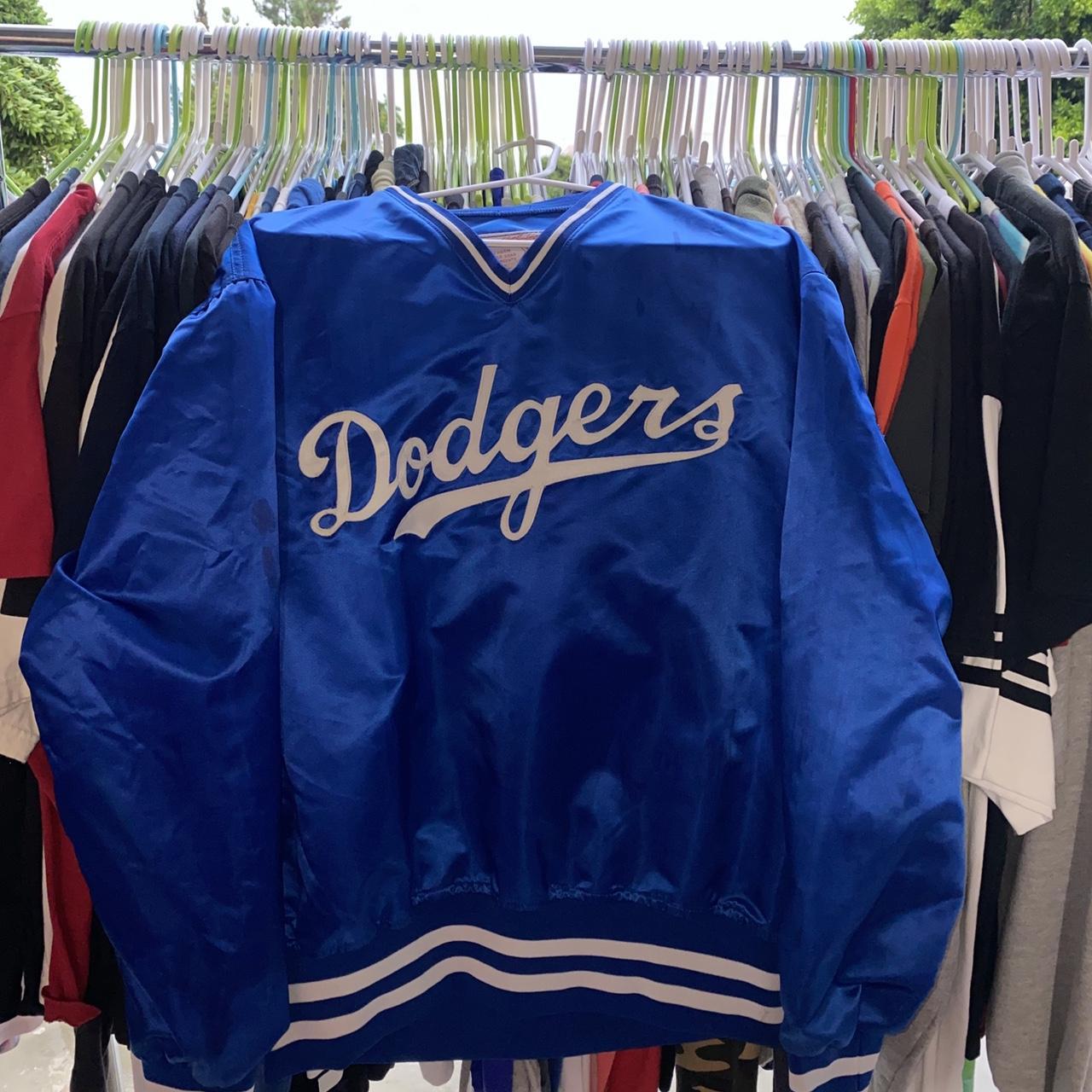 Mens 1980s Vintage Style Los Angeles Dodgers Jacket