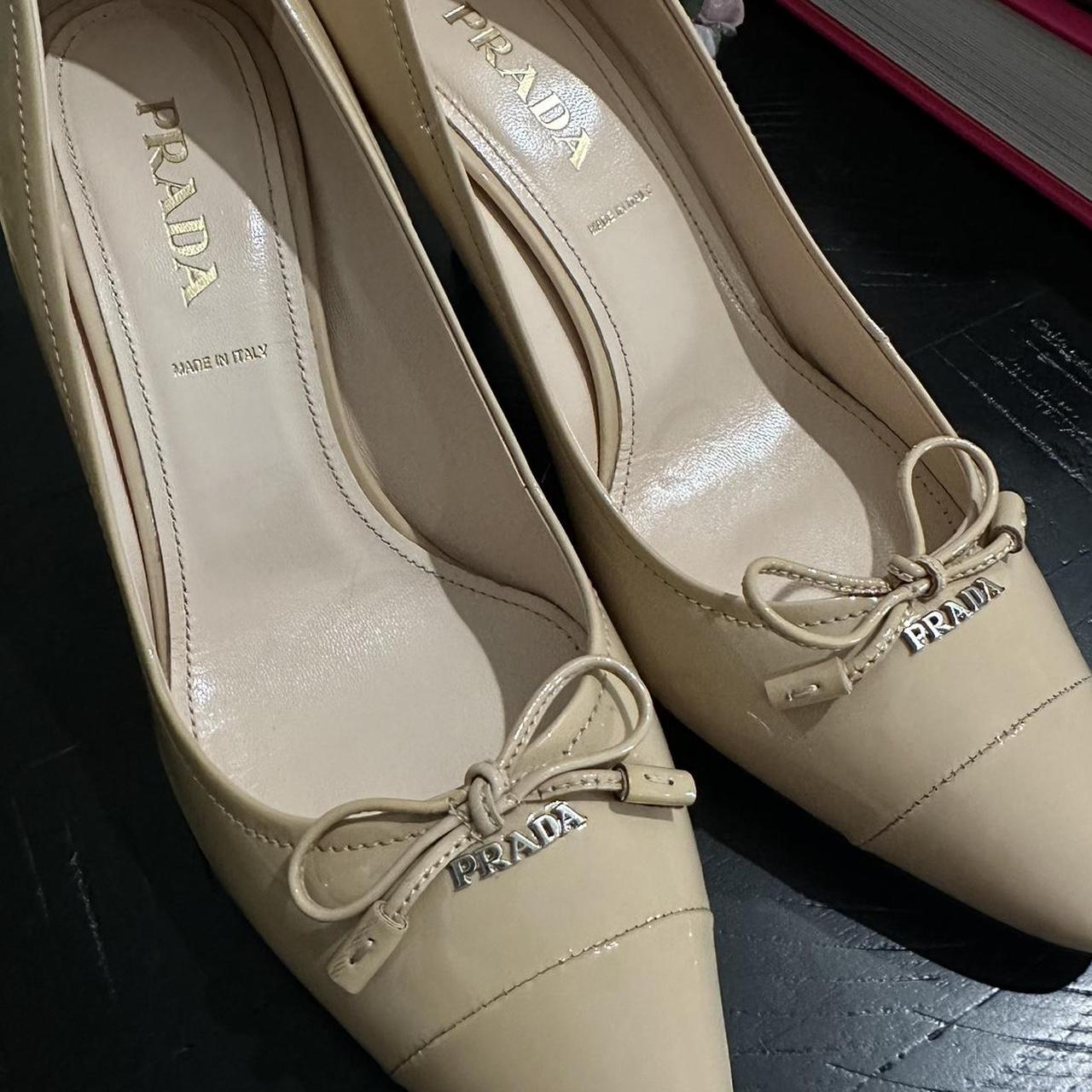 Prada clearance nude heels