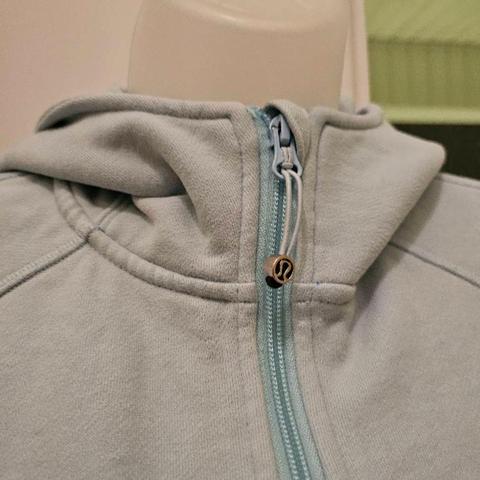 light green lululemon scuba with hood! Size - Depop