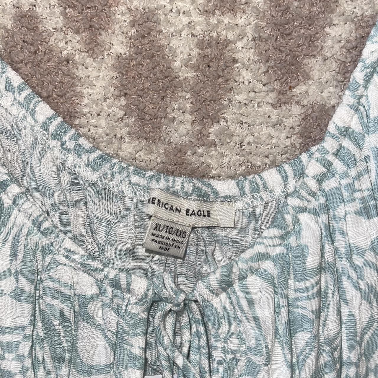 American Eagle Flowy Cropped Tank Top Size:... - Depop