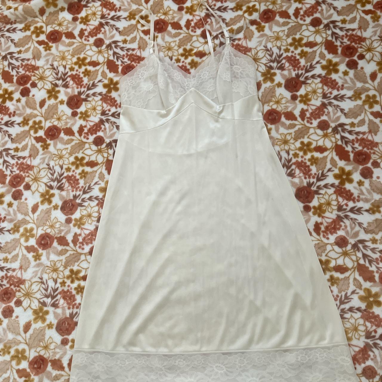 Silk cream colored dress (gives me Enya Umanzor... - Depop