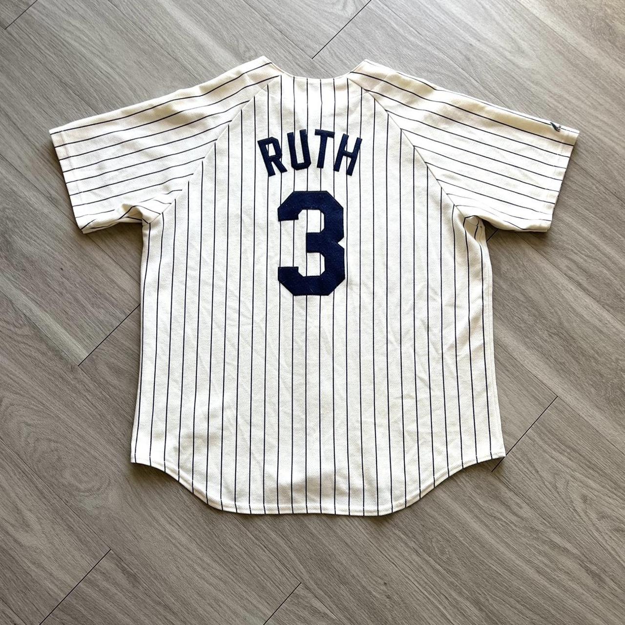 Men's New York Yankees Babe Ruth Mitchell & Ness Cream