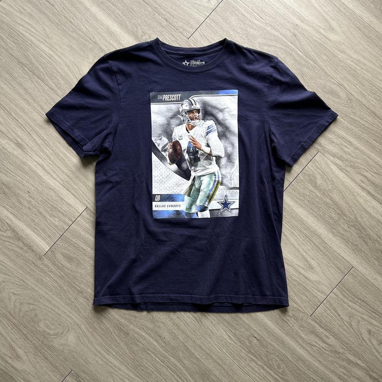 Men's Dallas Cowboys Dak Prescott Jordan Brand Navy Graphic T-Shirt