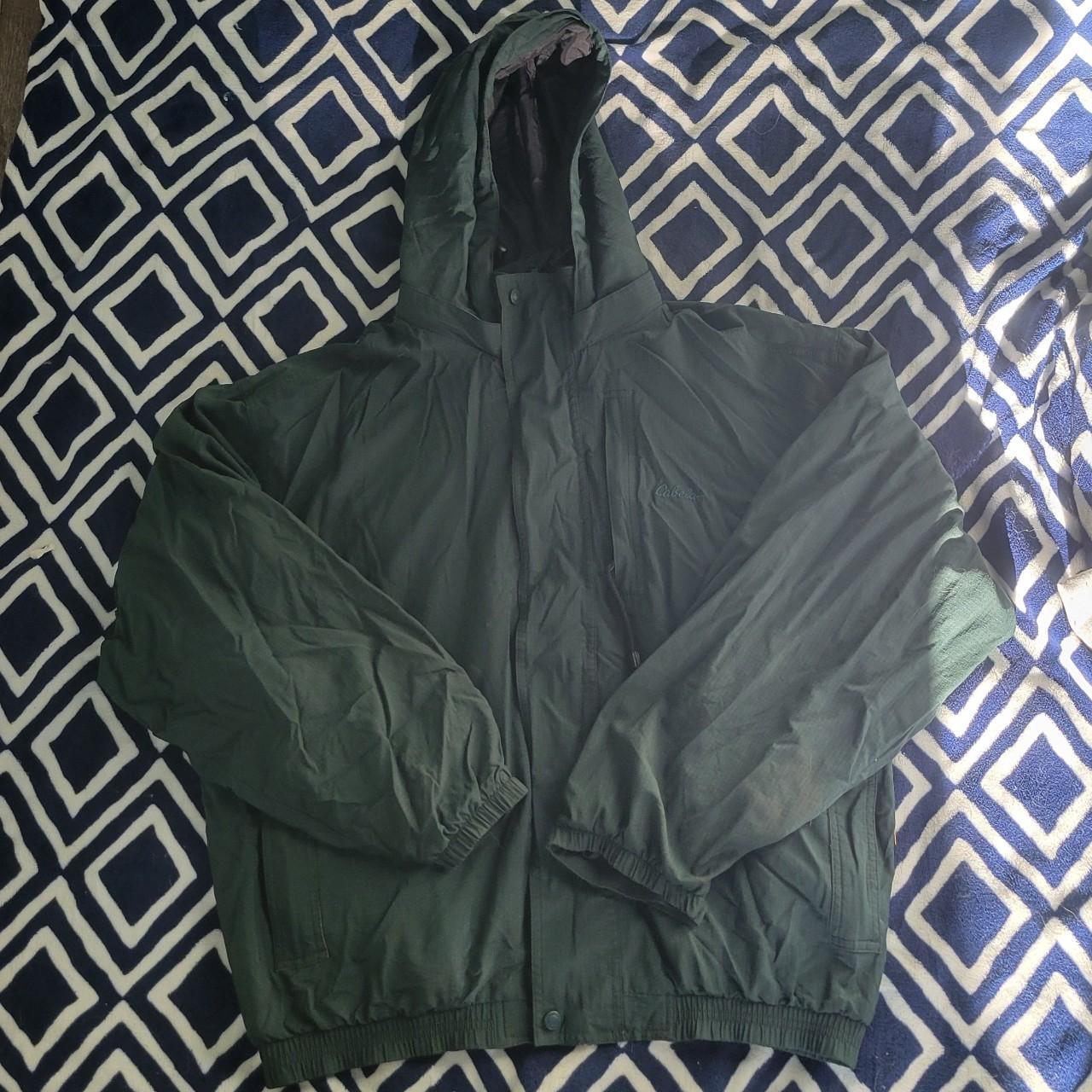 Cabela's Men's Green and Gold Jacket | Depop