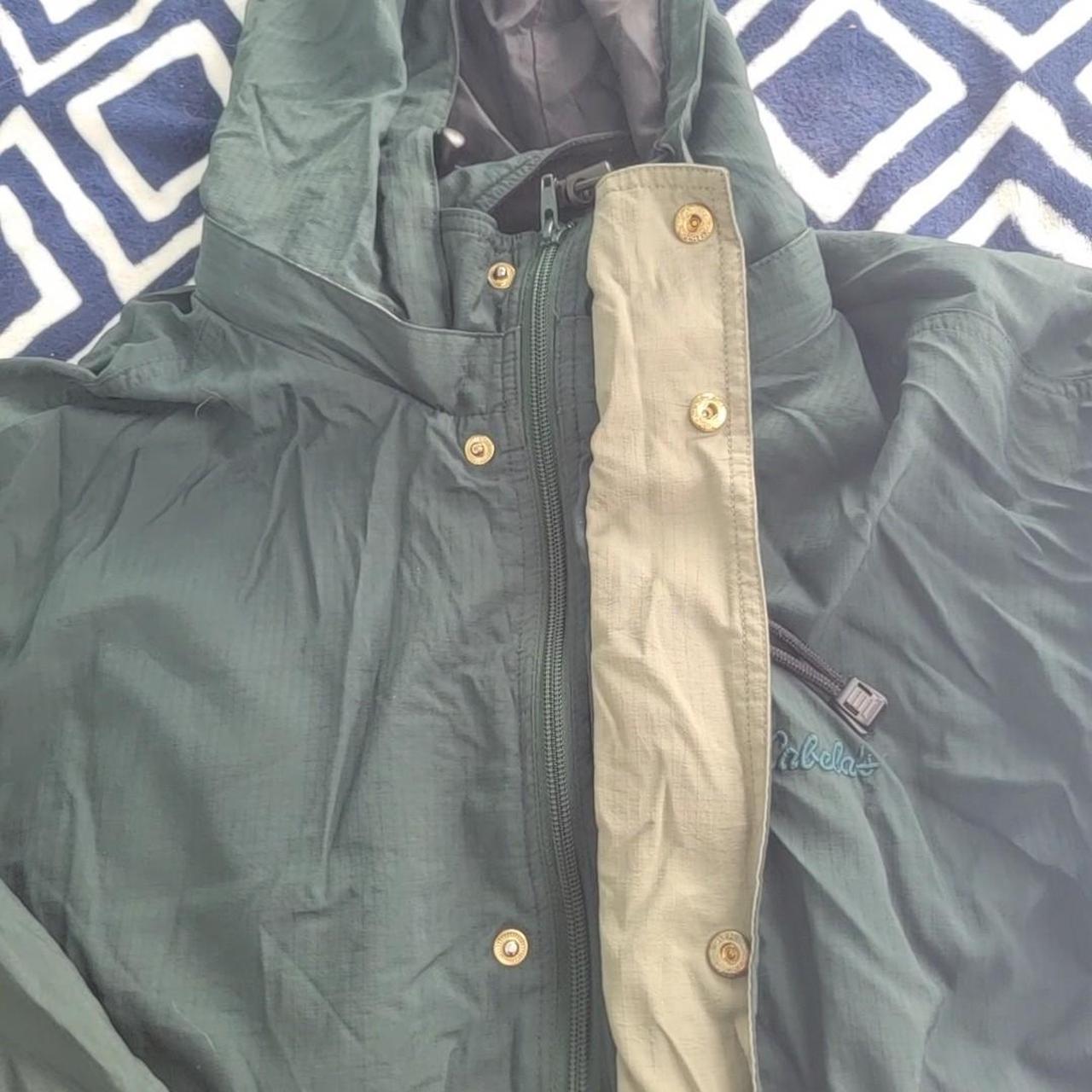 Cabela's Men's Green and Gold Jacket | Depop