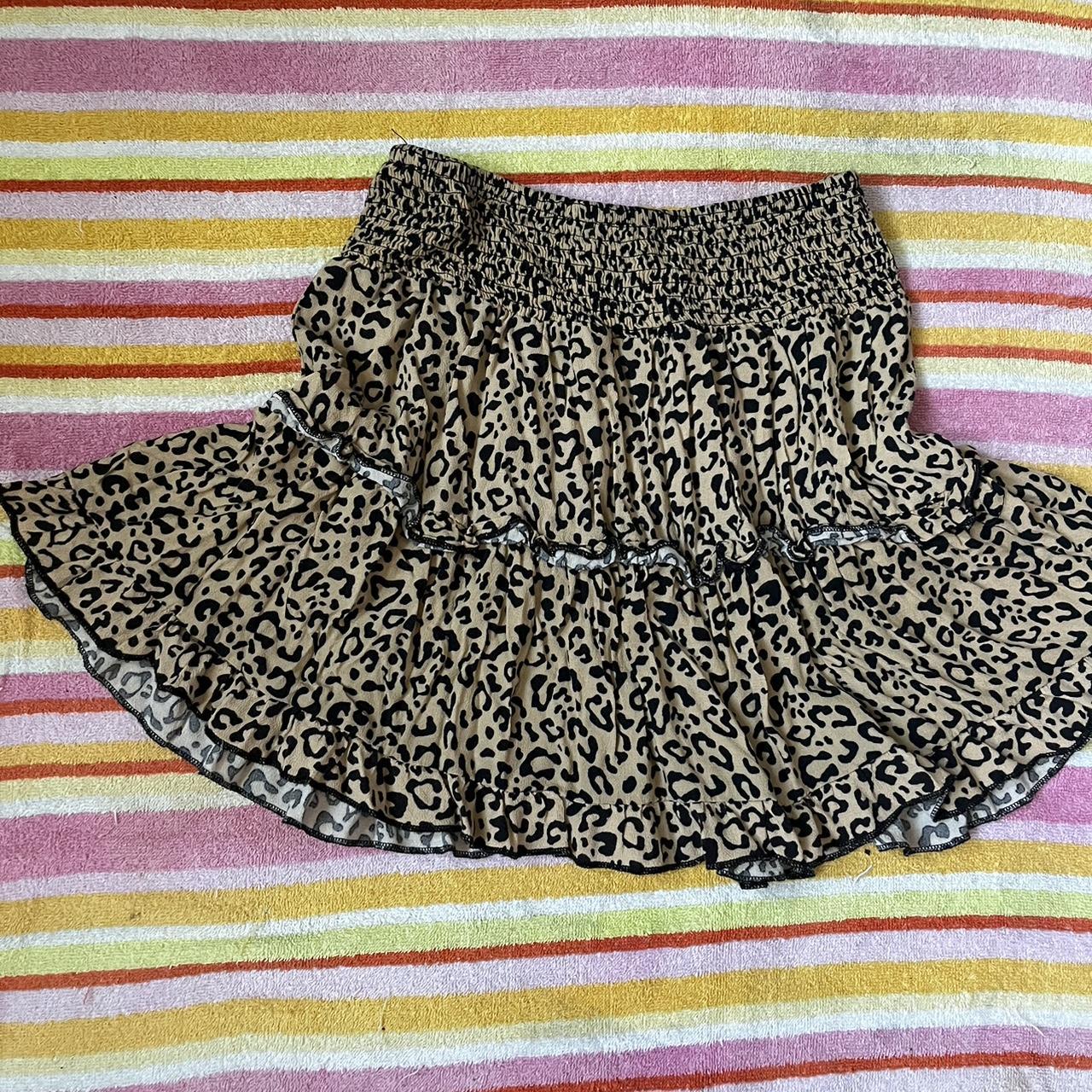 Cheetah flowy skirt best sale