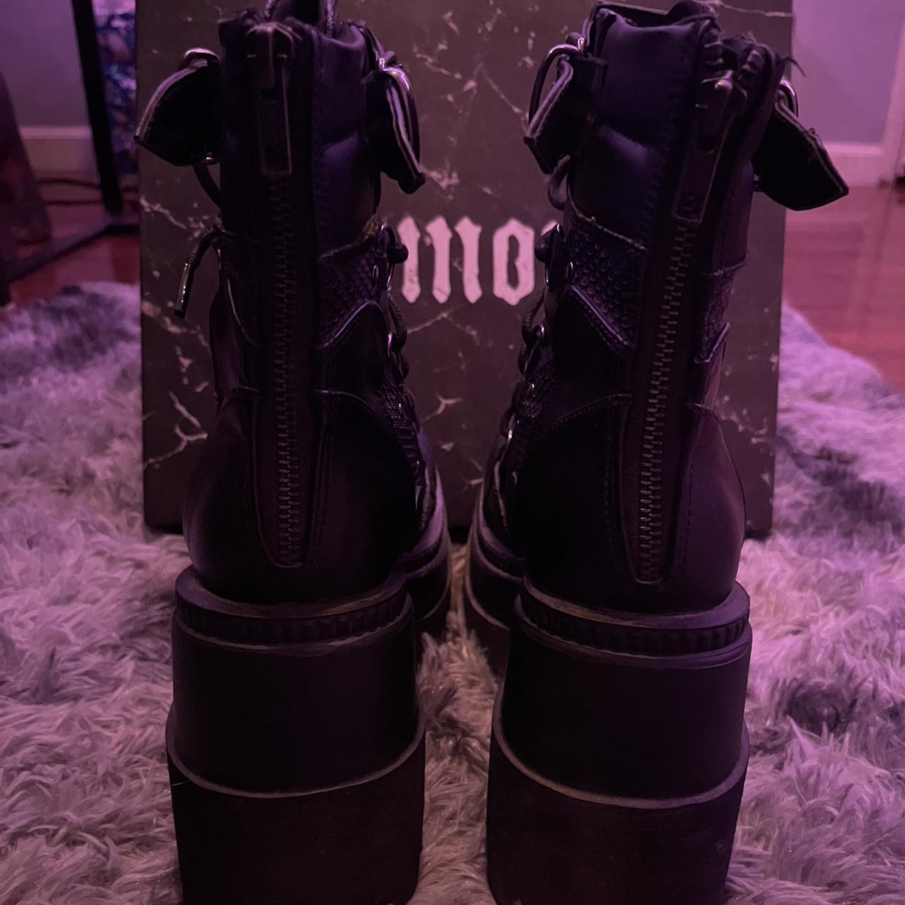 demonia black boots