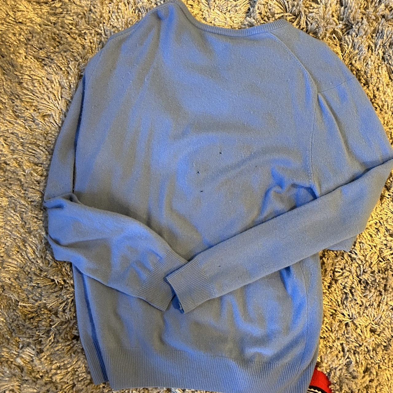 Washable cashmere Ralph Lauren light blue jumper.... - Depop