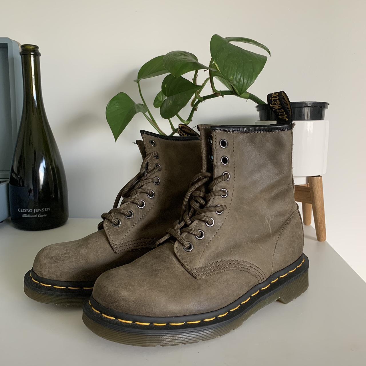 1460 olive dusky 8 eye Dr Martens Unique colour. Depop