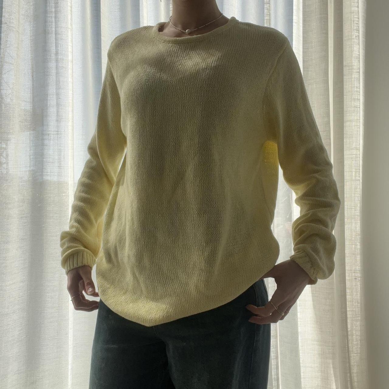 Pull and Bear yellow knit sweater. The prettiest