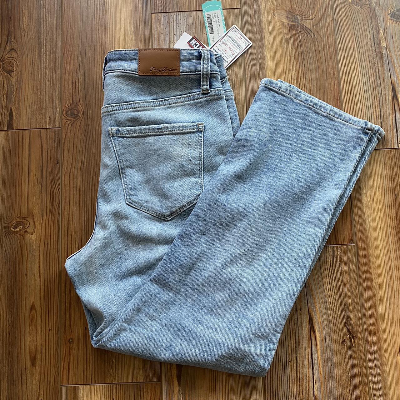 Flag & Anthem Jeans. Light waist straight crop... Depop