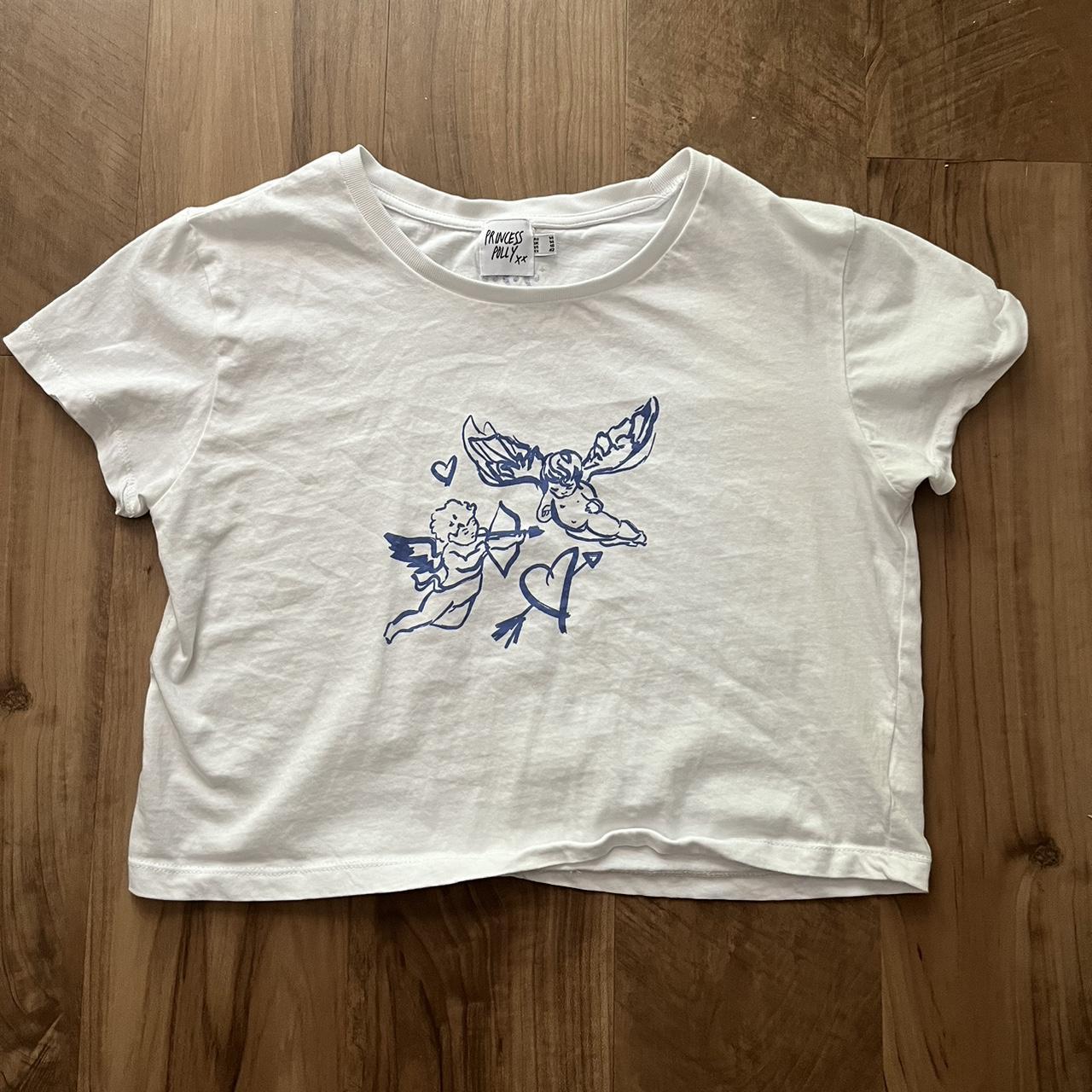 Princess polly cherub baby tee Size us 10, fits... - Depop