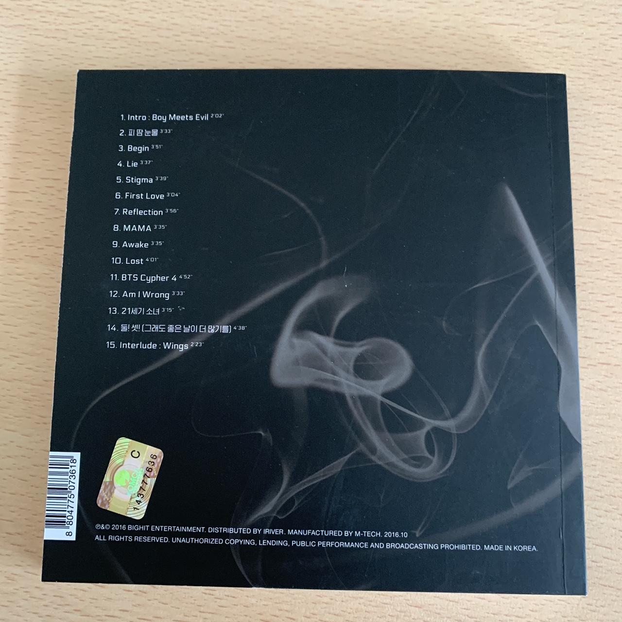 bts wings N version album. no photocards has some... Depop