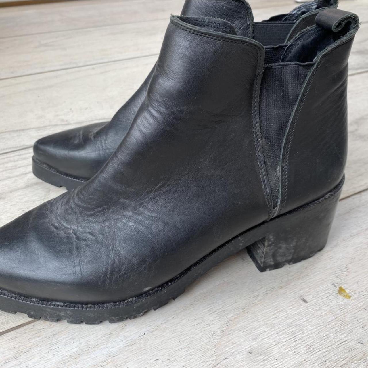 Topshop Women's Black Boots | Depop