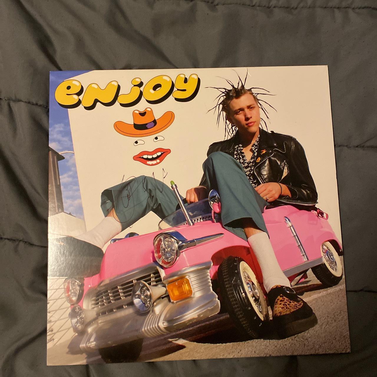enjoy small car big wheels vinyl. signed with... Depop