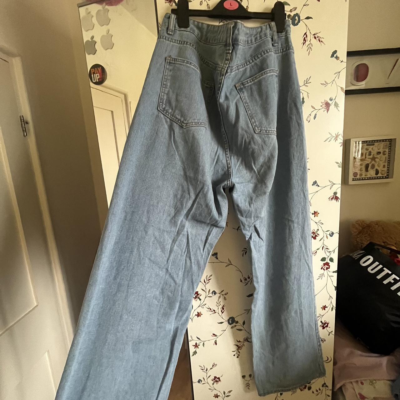 nicest lightwash baggy jeans from shein!! these... Depop