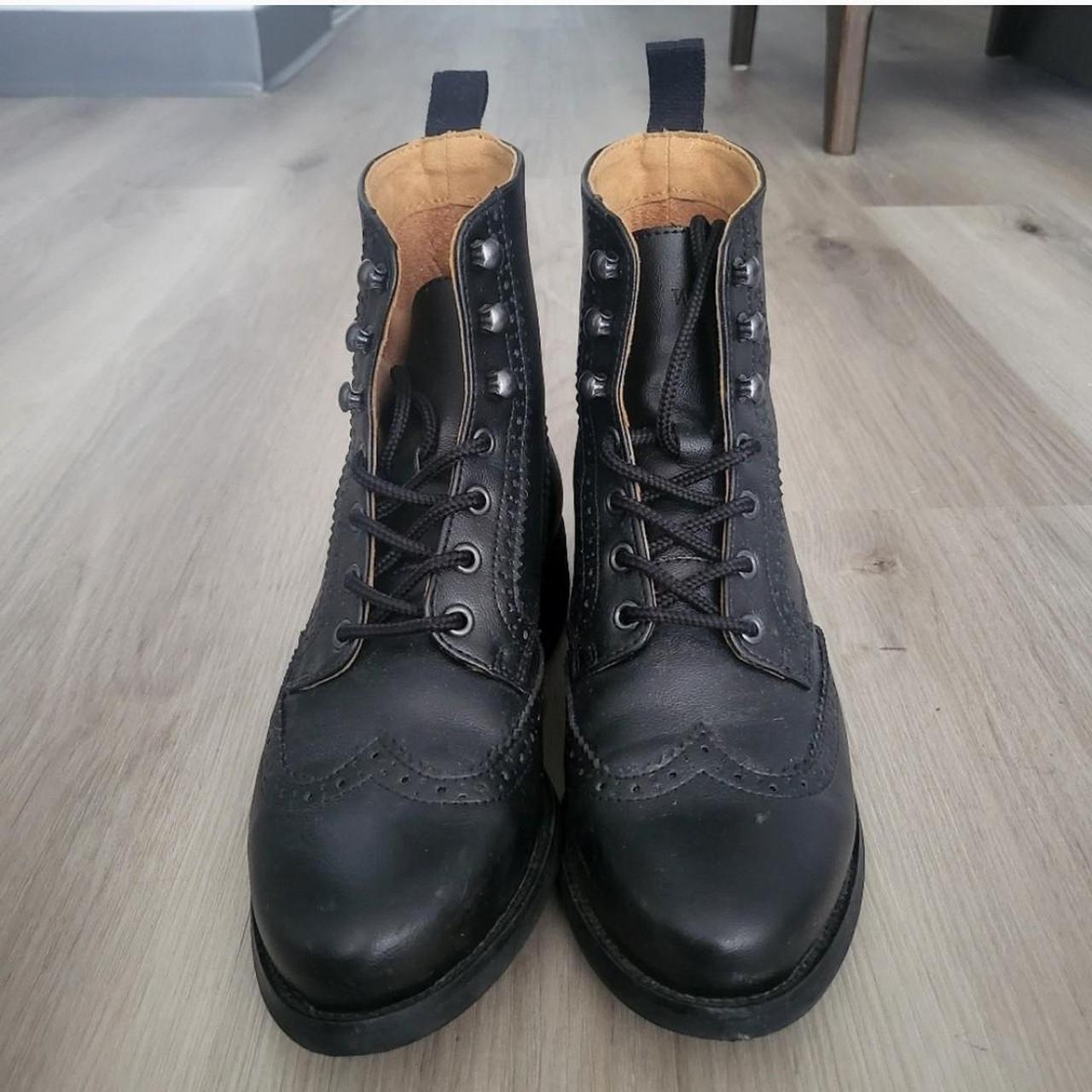 Brogue Boots Wills Vegan Store Made in Portugal Size... - Depop