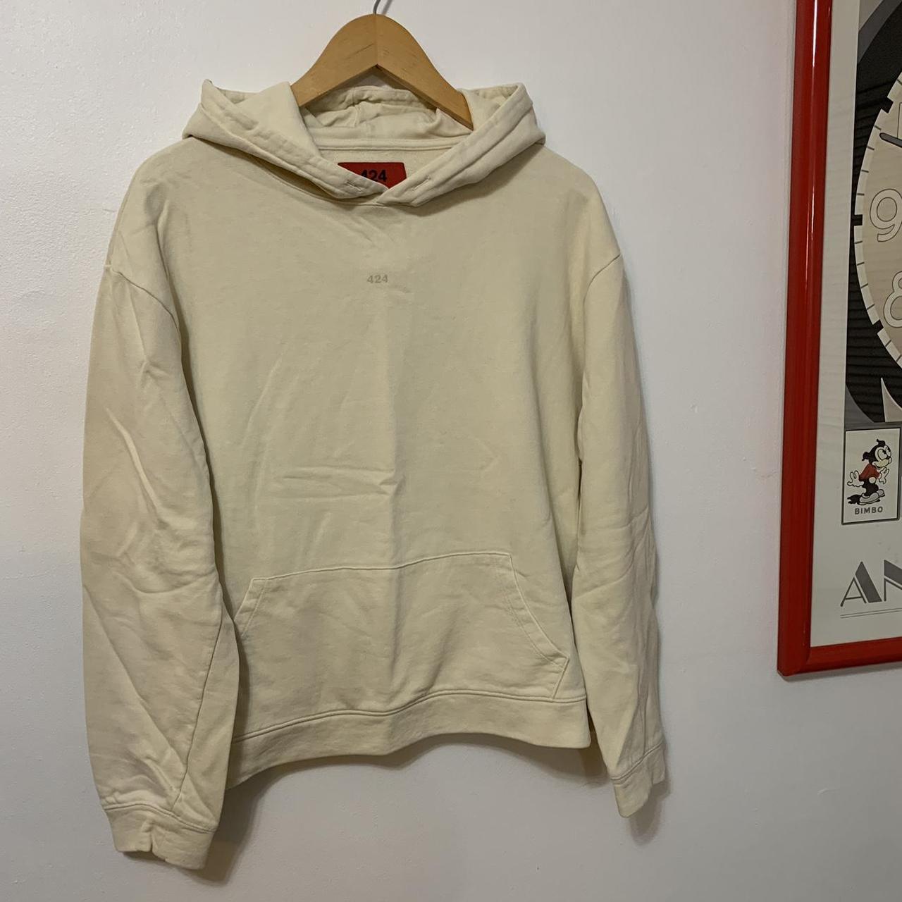 Beige discount supreme hoodie