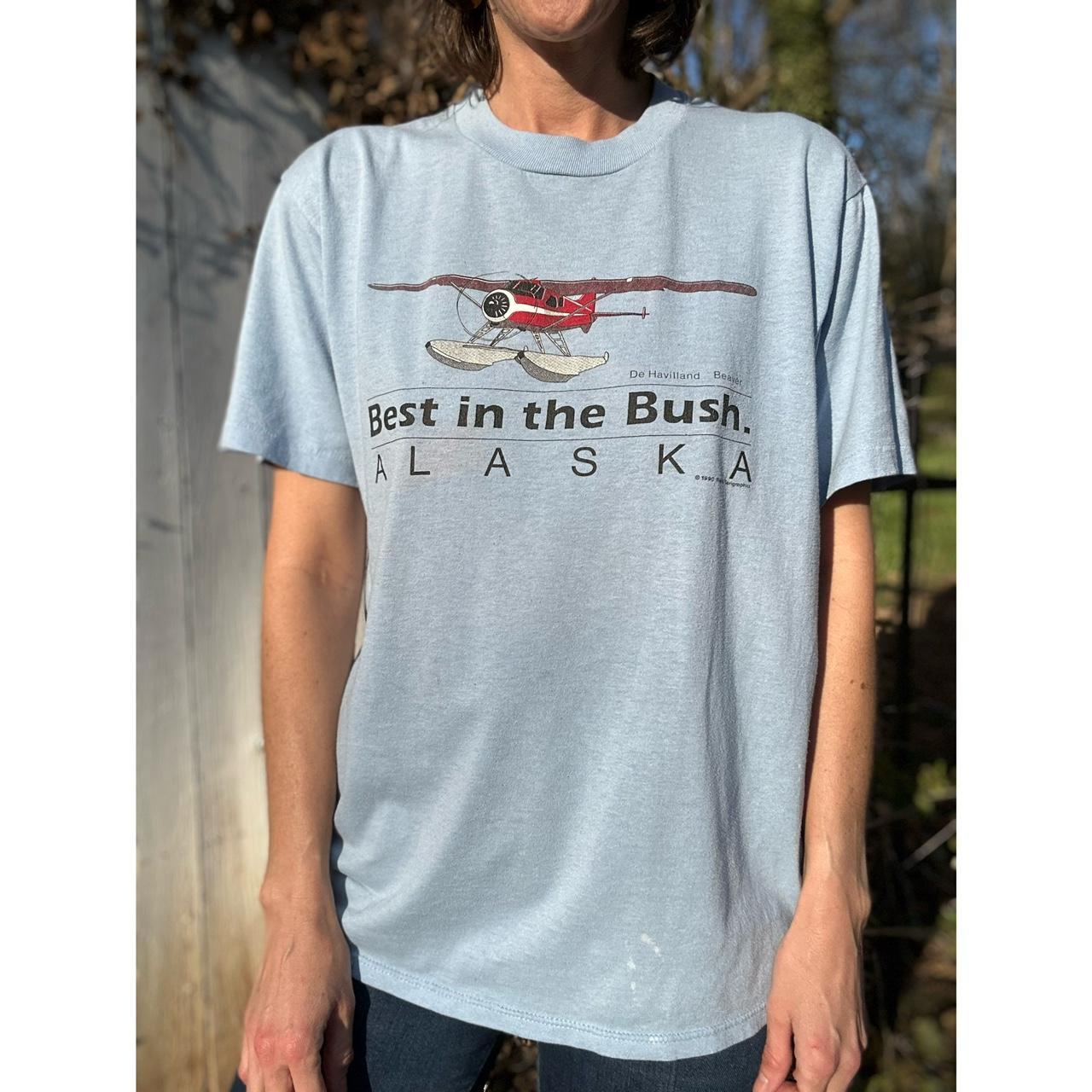 Busch Blue Front And Back Pocket T-Shirt