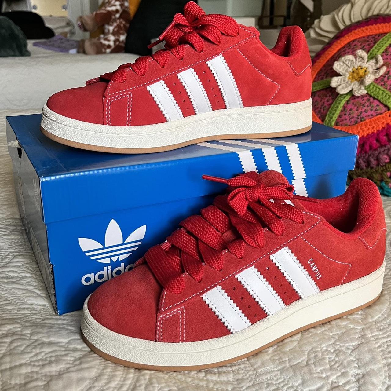 Red Adidas Campus 00s US MEN’S size 6.5 (US women’s... - Depop