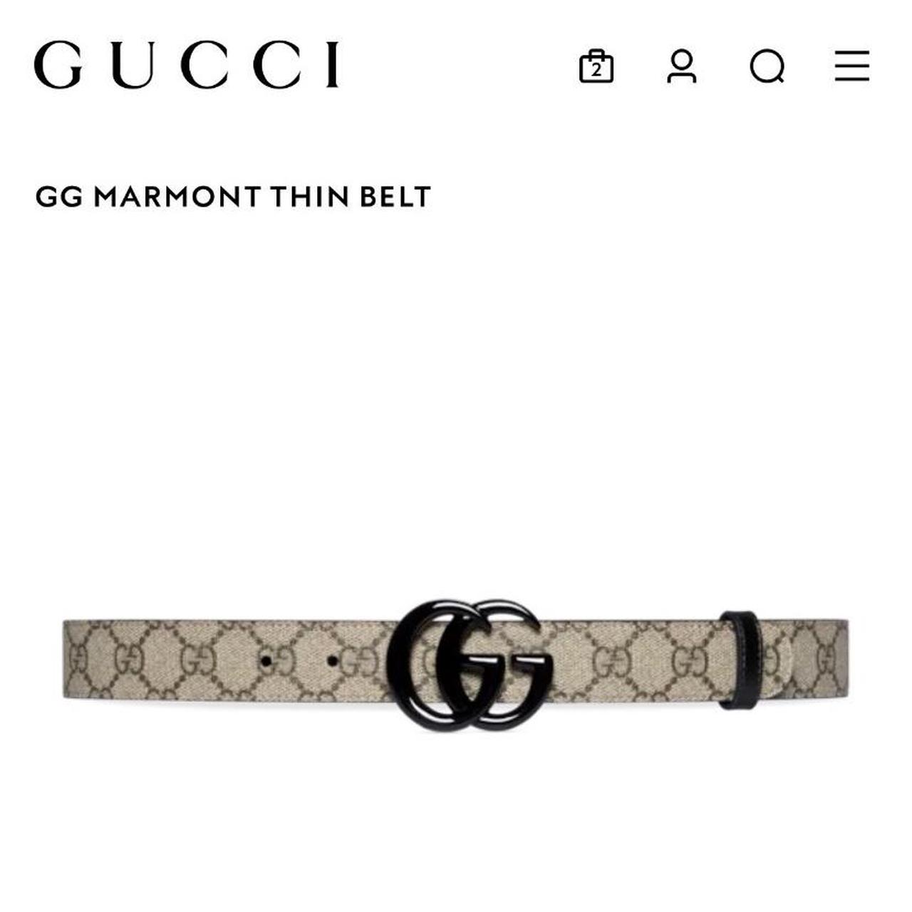 Authentic Gucci women’s belt! Black GG letter