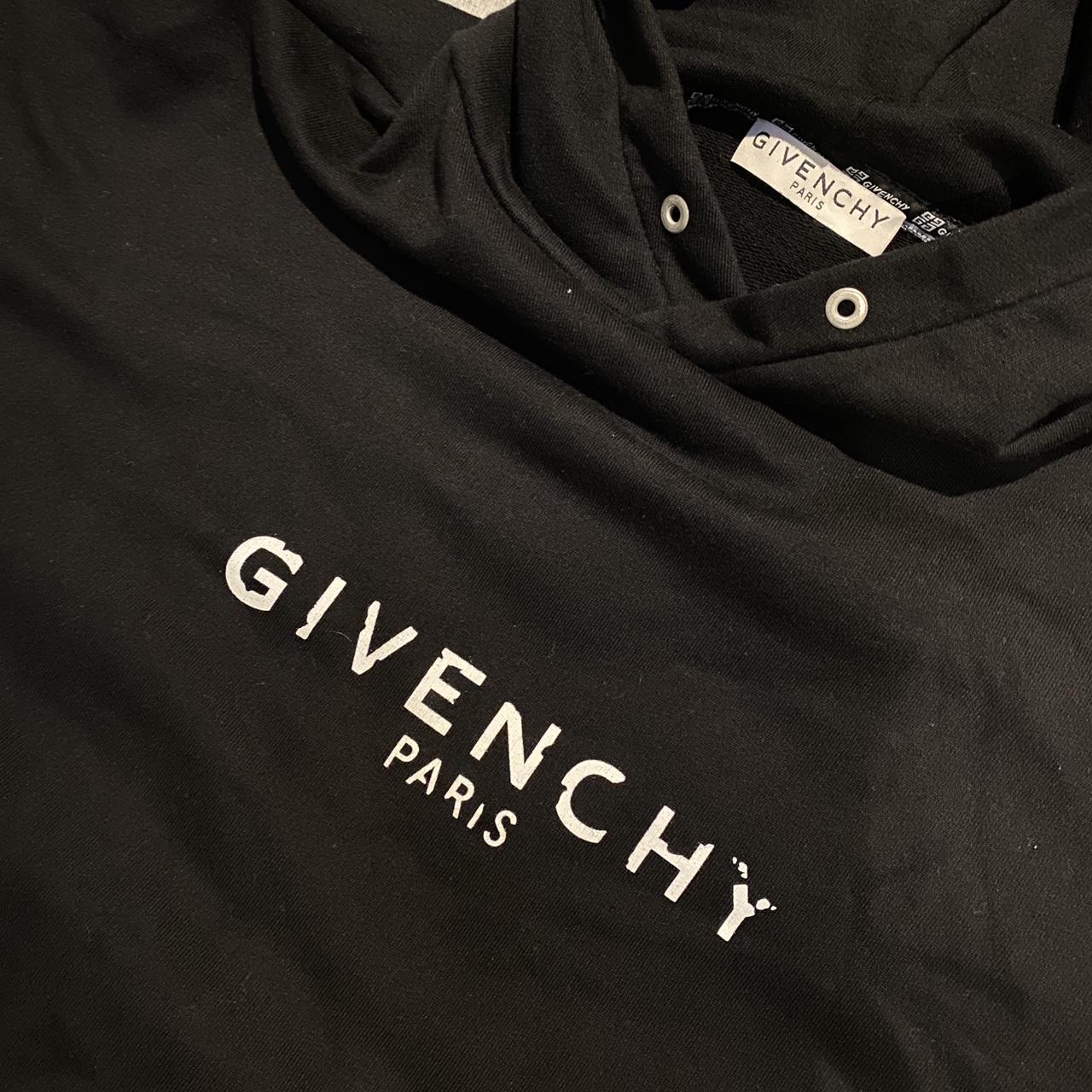 Givenchy distressed logo hoodie. Worn once since... - Depop