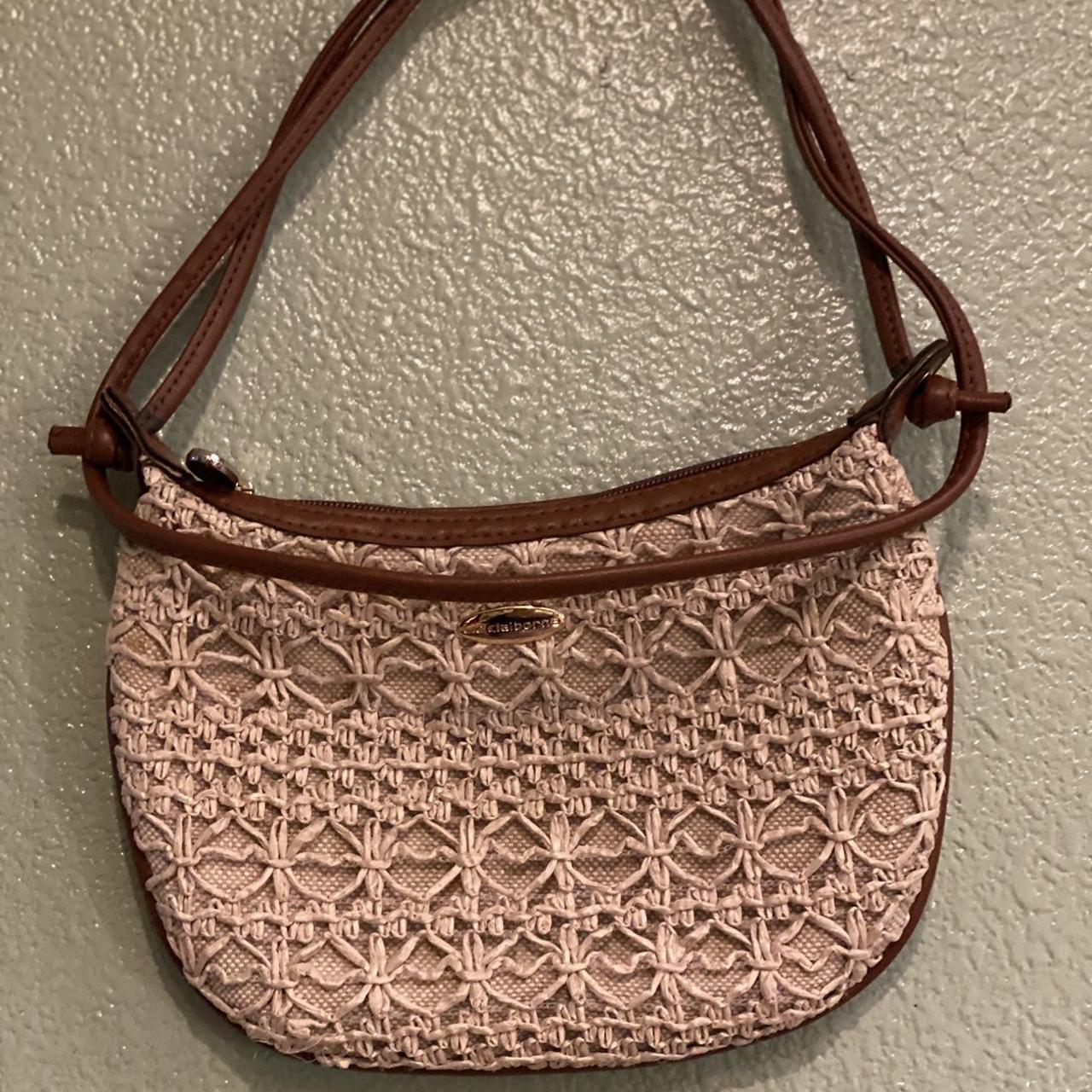 Liz claiborne straw discount purse