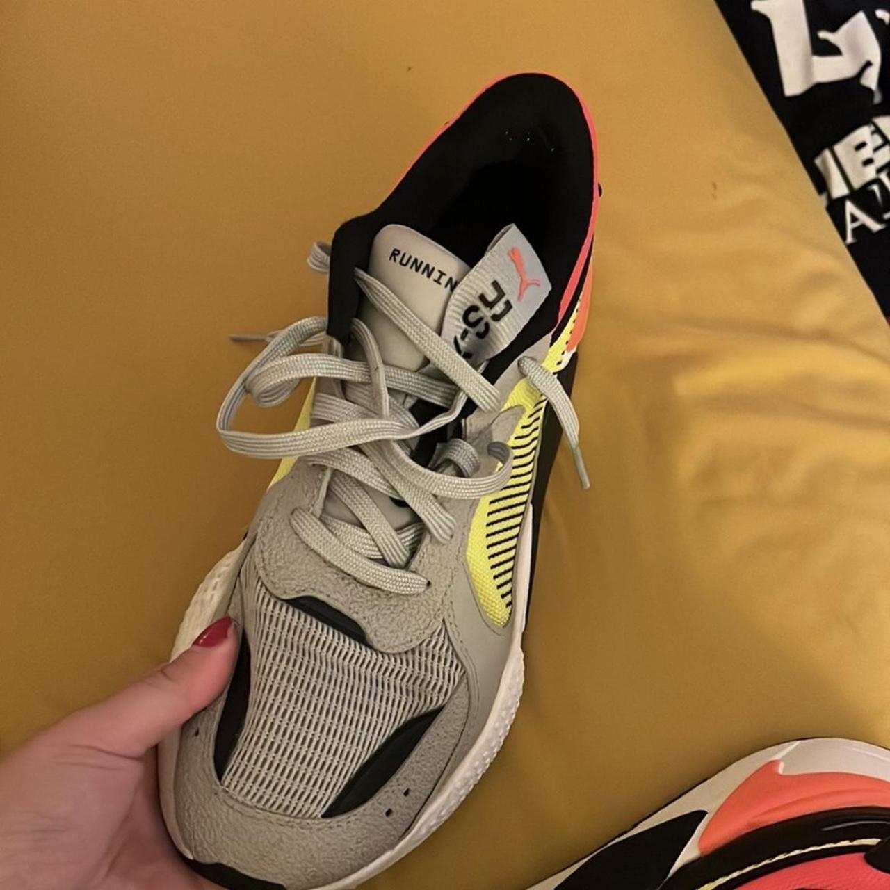 Puma rs x grey yellow hotsell