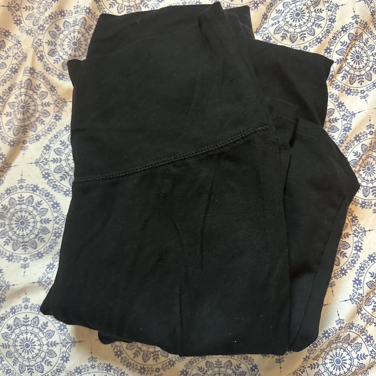 Selling flare black leggings Wild fable and also... - Depop