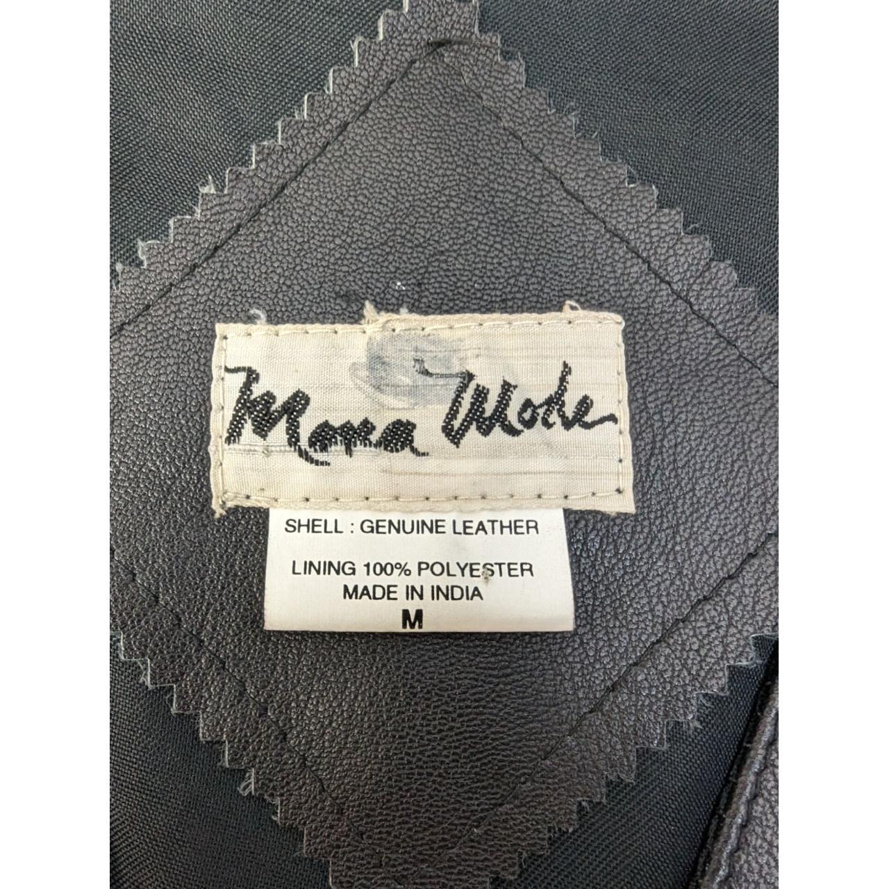 Mona Damesmode Vintage Mona Mode Leather Fringe Vest