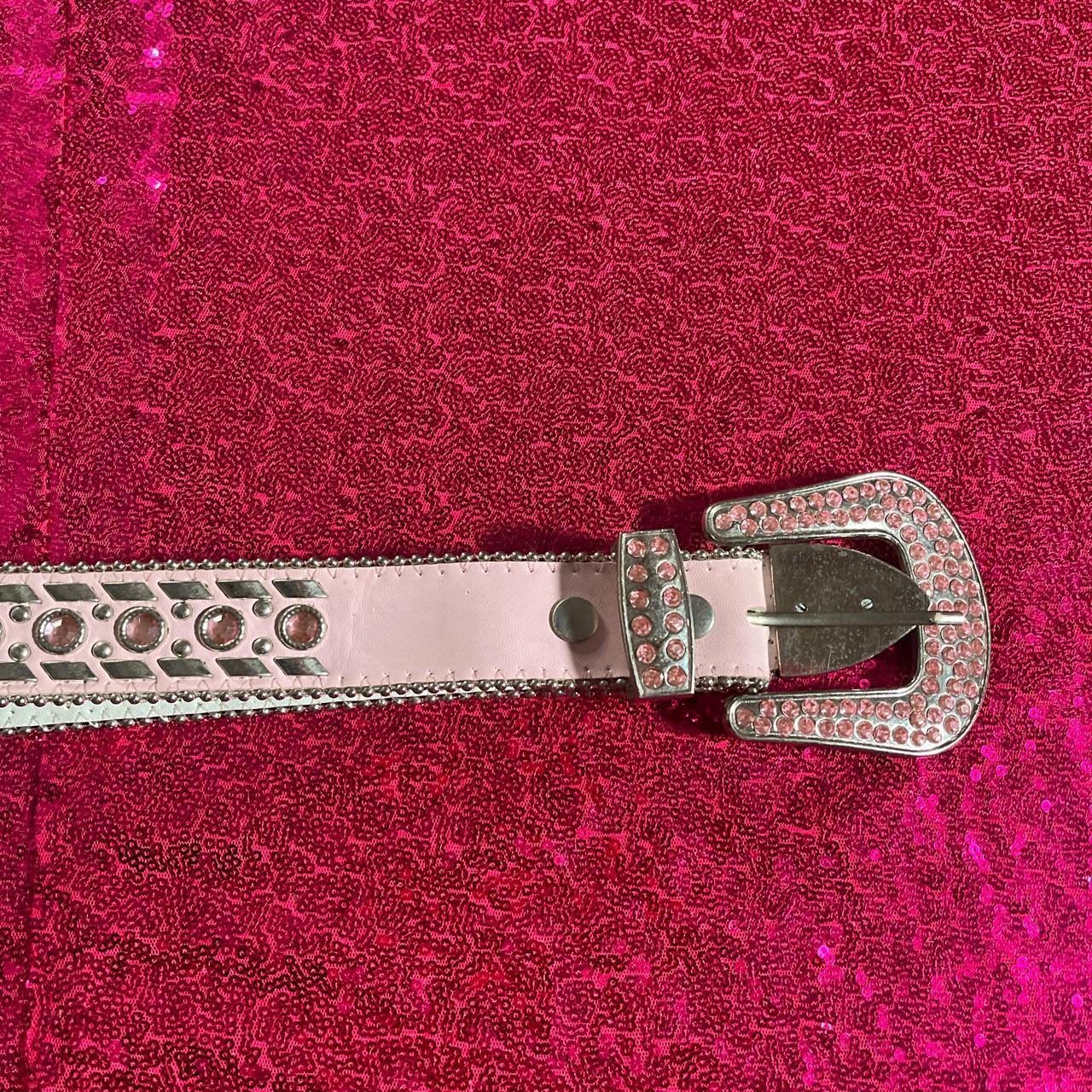 the cyber y2k rhinestone belt! 💕💿 ️this item is... - Depop